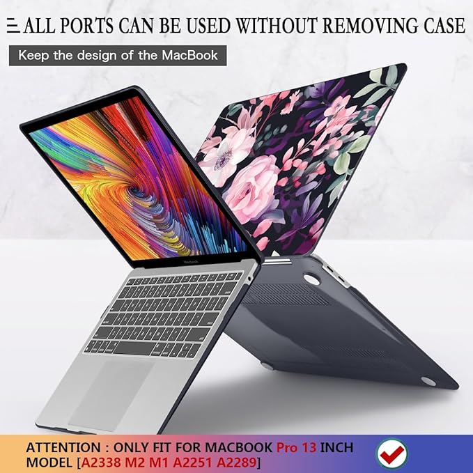 CISSOOK Compatible with MacBook Pro 13 inch Case M2 M1 2025-2016 Release Model - Image 5