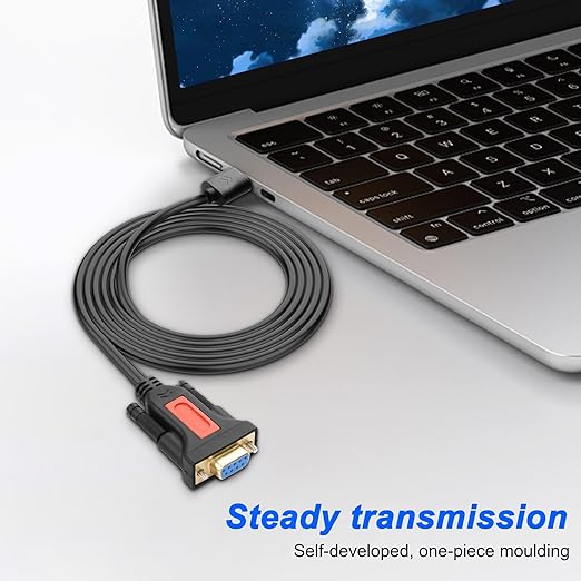 XMSJSIY USB to RS232 DB9 Serial Adapter Cable USB A Male to D-SUB 9-Pin Female - Image 6