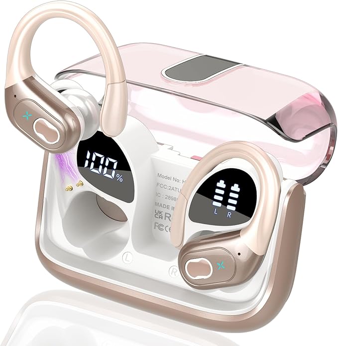 Wireless Earbuds 75hrs Bluetooth 5.4 Headphone Sport, 2025 Bluetooth Earbuds by Aptkdoe
