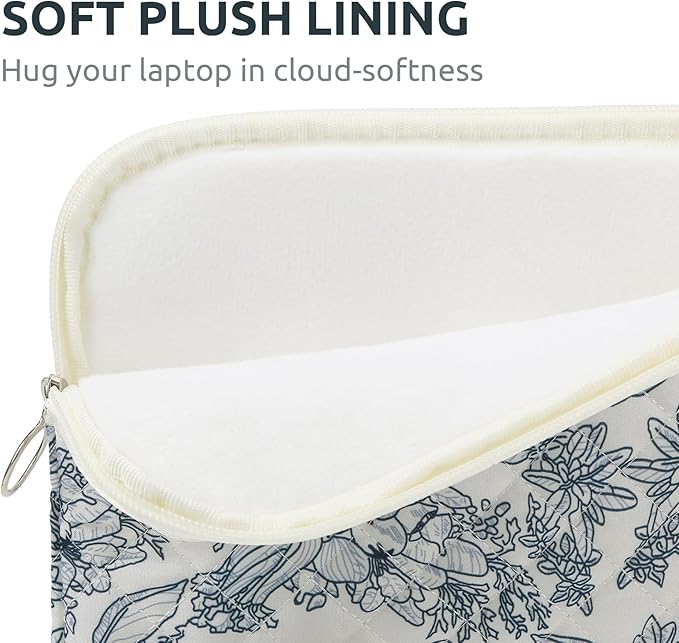 Puffy Laptop Sleeve 13-15.6 Inch Cute Quilted Laptop Protective Case Padded - Image 4