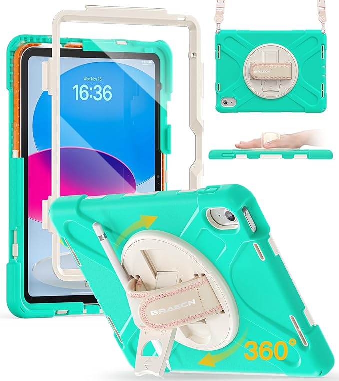 BRAECN for iPad 11th/10th Generation case 11/10.9 inch 2025/2022 Heavy Duty by BRAECN