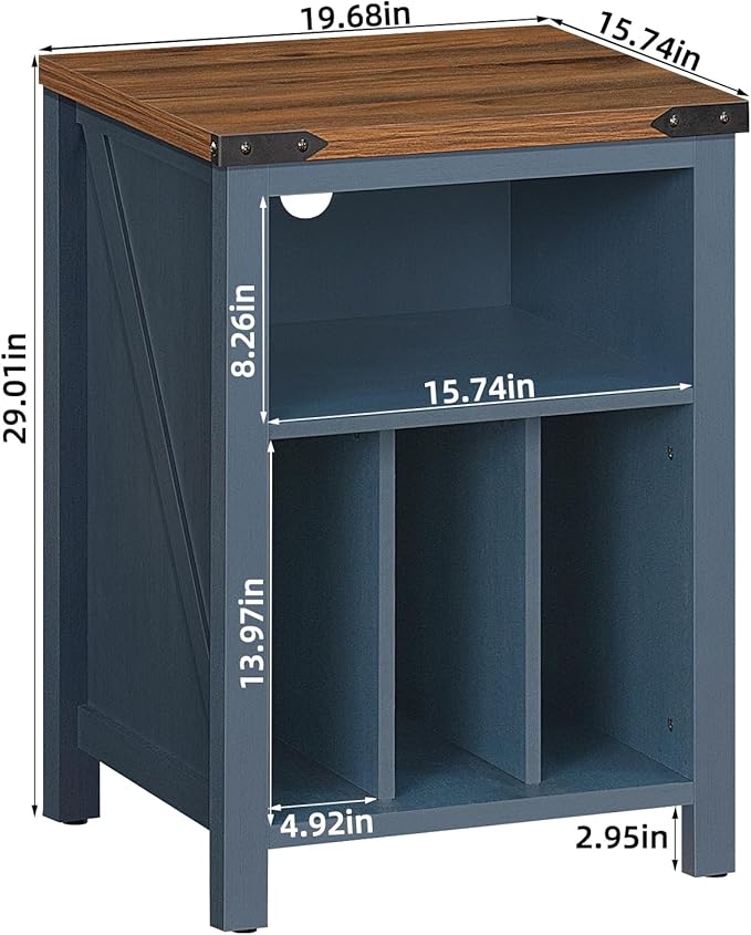 Record Player Stand with Vinyl Record Storage Holds up to 160 Albums, Large - Image 2