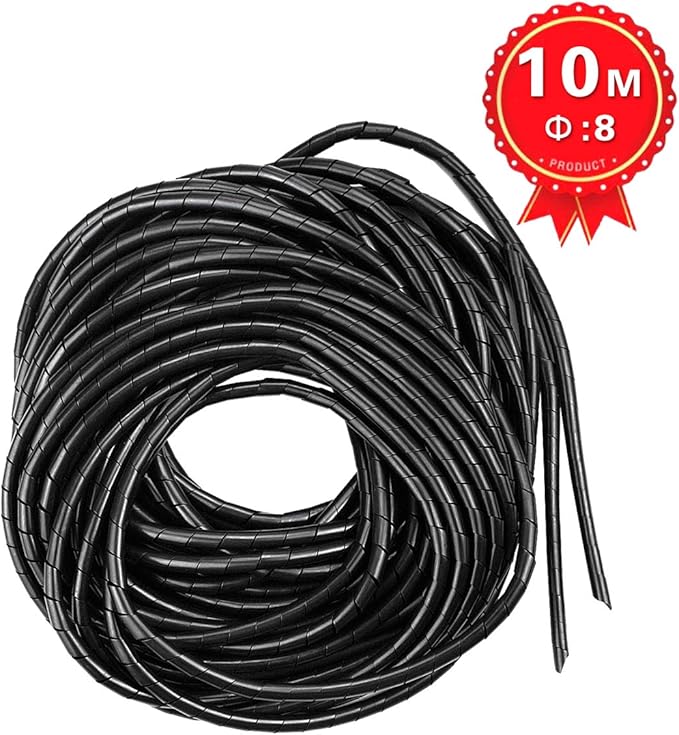 33FT XHF 5/16" Spiral Cable Wrap 8mm Cord - Image 6