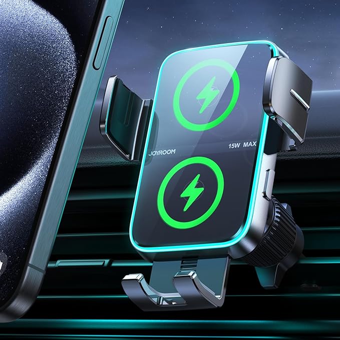 JOYROOM Wireless Car Charger Mount【Dual Coil】 Car Phone Holder Charger by JOYROOM