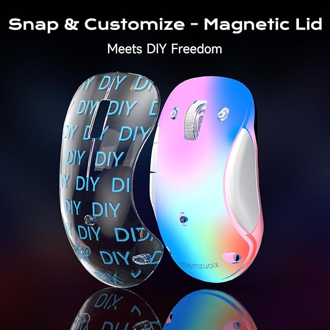 memzuoix 2.4G LED Wireless Mouse, Rechargeable Ergonomic Mouse - Image 7