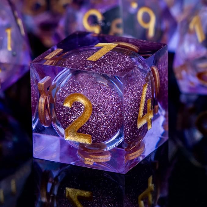 ARUOHHA DND Liquid Core Dice, Role Playing Dice Set D20 D12 D10 D8 D6 D4 by ARUOHHA