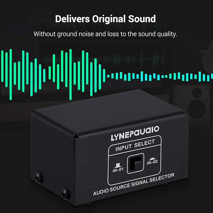 Audio Switcher 3.5mm 2 in 1 Out/1 in 2 Out A/B Switch Stereo Audio Splitter Box - Image 4