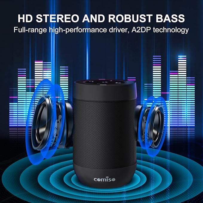 Bluetooth Speaker, 5.3 Bluetooth Speakers Wireless, TWS Stereo Pairing - Image 5
