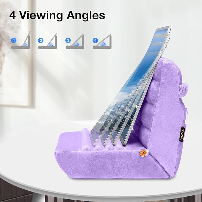 MOSISO Tablet Pillow Stand, Soft Tablet Holder - Image 4