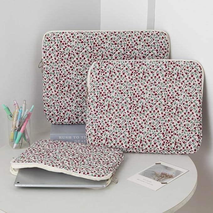 Puffy Laptop Sleeve 13-15.6 Inch Cute Quilted Laptop Protective Case Padded - Image 5