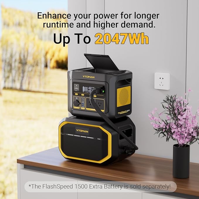 VTOMAN FlashSpeed 600 Portable Power Station 600W - 499Wh Solar Generator - Image 9