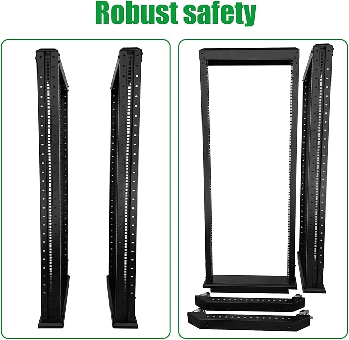 27U Server Rack/4-Post 19in Network Rack/Open Frame Rack - Image 5