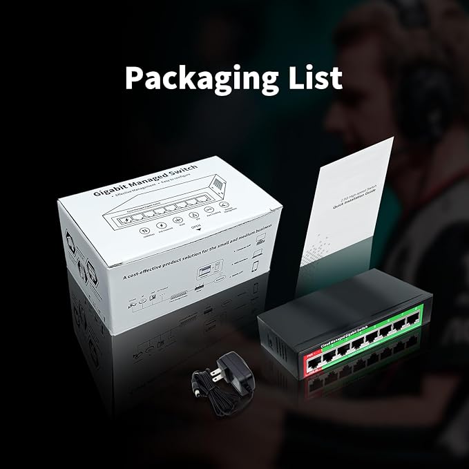 STEAMEMO 8-Port Gigabit Ethernet Switch | Smart Managed - Image 9