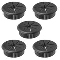 2-3/8" Black Desk Grommet, JTemgle Flexible Cable Grommet Rubber Cable Hole by JTemgle