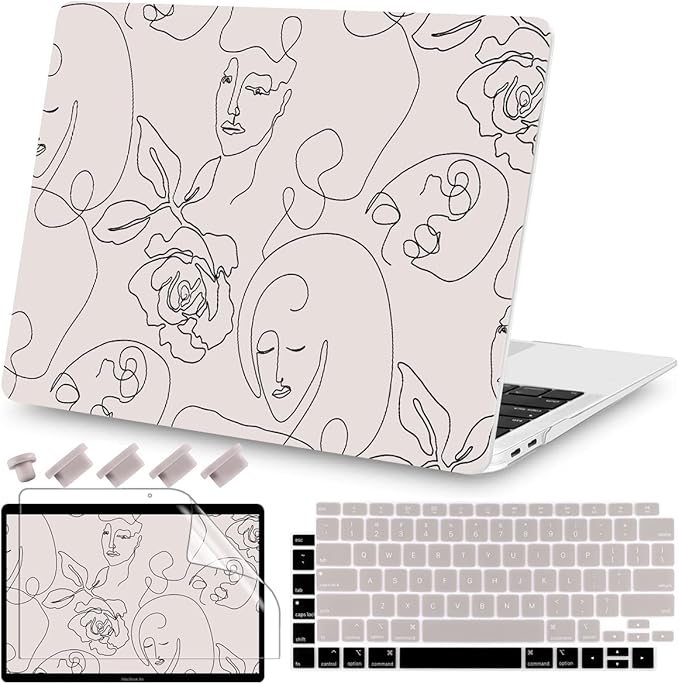 Teryeefi for MacBook Air 13 inch Case 2021 2020 2019 2018 A2337 M1 A2179 A1932 by Teryeefi