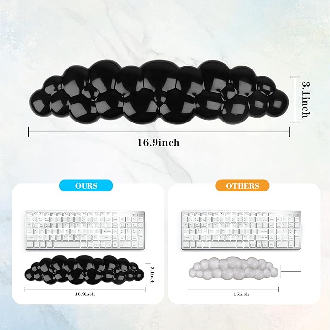 Gel Cloud Keyboard Wrist Rest, Cute Wrist Support and Arm Support Keyboard Rest - Image 6