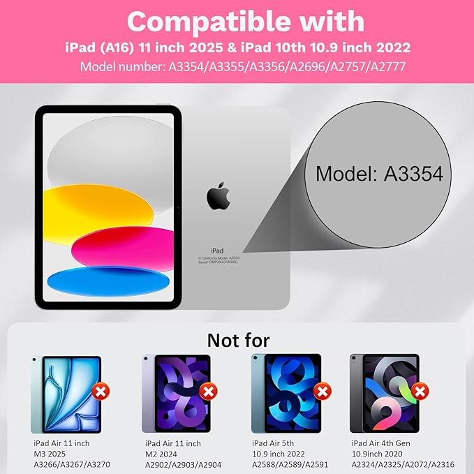 MoKo Touch Keyboard Case for iPad 11th Generation 11 inch 2025, iPad 10th - Image 2