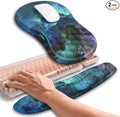 Hokafenle 2in1 Combination, Wave Keyboard Wrist Rest and Ergonomic Curvature by Hokafenle