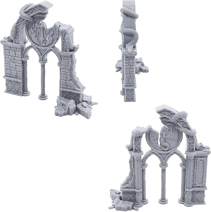 Dragon Archways by Printable Scenery, 3D Printed Tabletop RPG Scenery and - Image 3