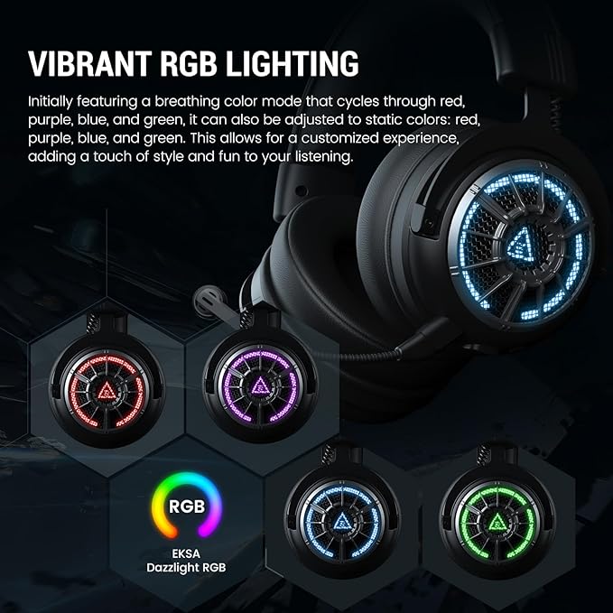 EKSA Wireless Gaming Headset for PS5, Gaming Headphones - Image 9