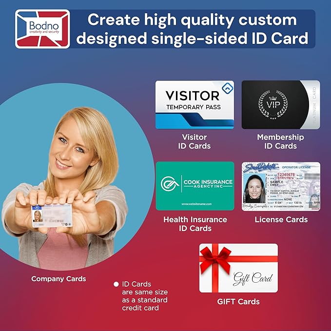 Bodno Magicard Pronto ID Card Printer & Super Supplies Package ID Software - Image 3