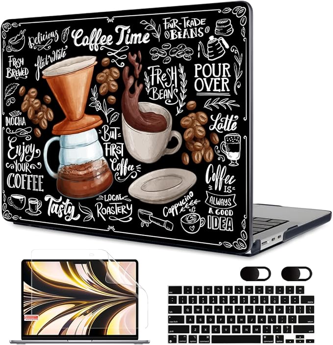 MEEgoodo Case for M4/M3/M2 MacBook Air 13.6 inch Case 2025 2024 2022, Fit Model by MEEgoodo
