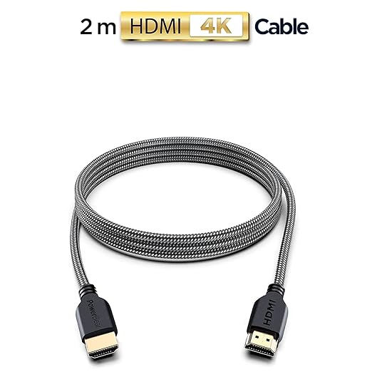 PowerBear 4K HDMI Cable 6 ft | High Speed, Braided Nylon & Gold Connectors - Image 2