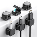Generic 6 Pack Magnetic Cord Holder, Adhesive Wire Organizer, Under Desk Cable by Unknown