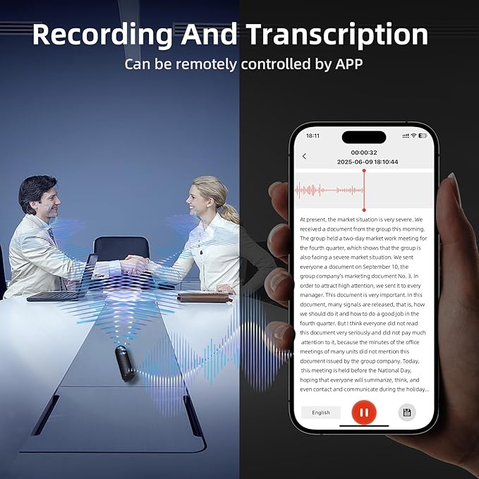 128G Magnetic AI Voice Recorder, Smart Audio Recorder - Image 2