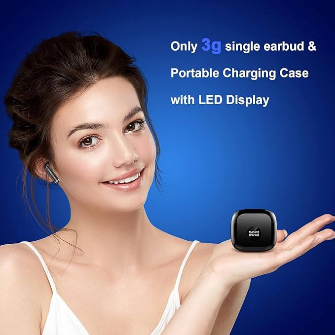 Wireless Bluetooth 5.4 Earbuds, Ear Buds LED Power Display Headphones 6D Stereo - Image 5