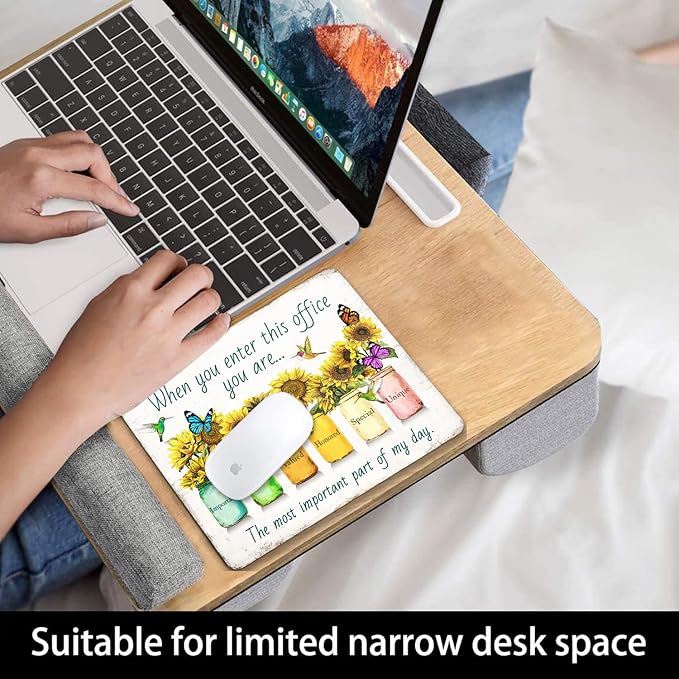 Sunflower and Butterfly Mouse pad Personalized Inspirational Designs Computer - Image 6