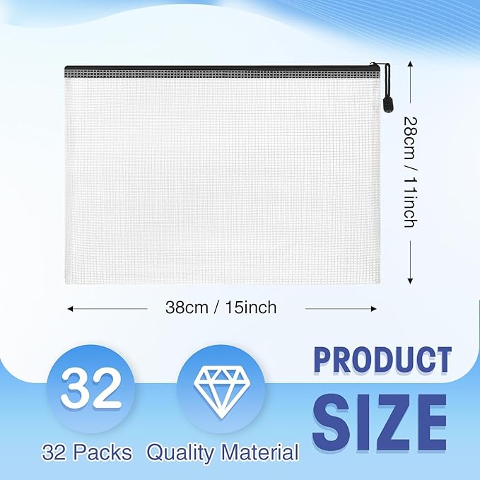 Jetec 32 Pcs Mesh Zipper Bags Toy Storage Bikini Organizer Bag Bolsas Para - Image 2