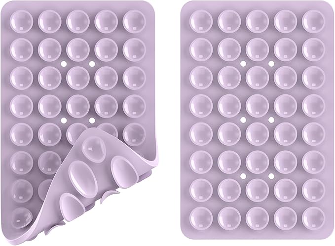 2PACK Silicone Double Sided Suction Phone Case Mount, Detachable Hands Free & - Image 3