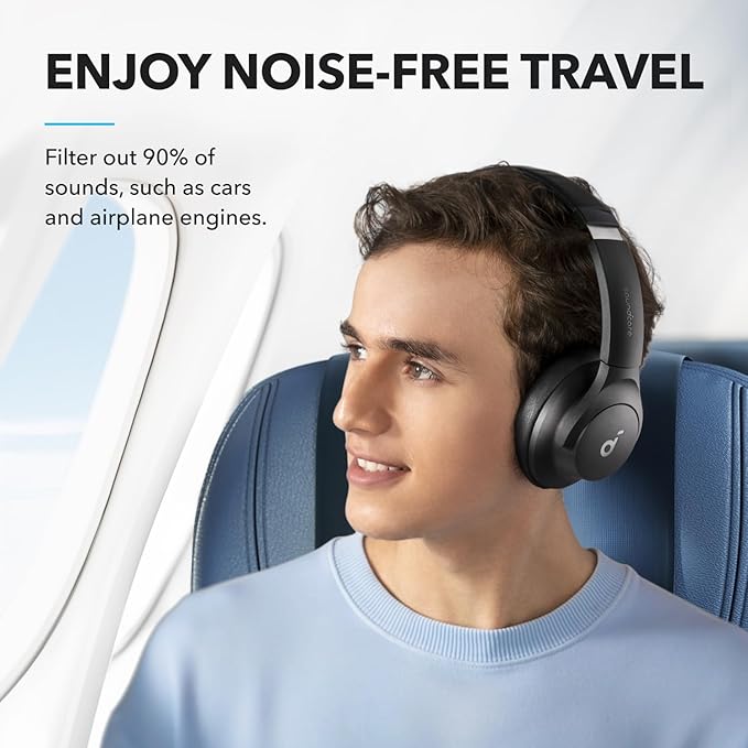 Soundcore by Anker Q20i Hybrid Active Noise Cancelling Headphones, Wireless - Image 2