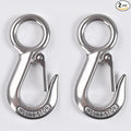 Alele 2Pack 0.5T Crane Scale Grab Hooks, Slip Hooks, Stainless Steel Lifting by AleleBeautyofmetal