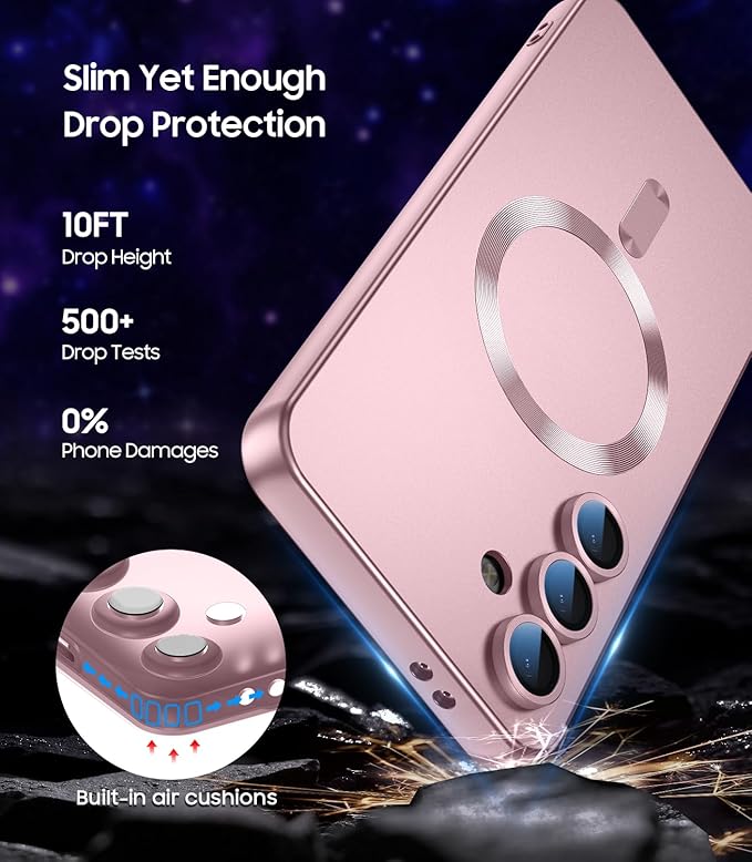 Magnetic for Samsung Galaxy S25 Plus Case Slim Soft Silicone Bumper Shockproof - Image 5