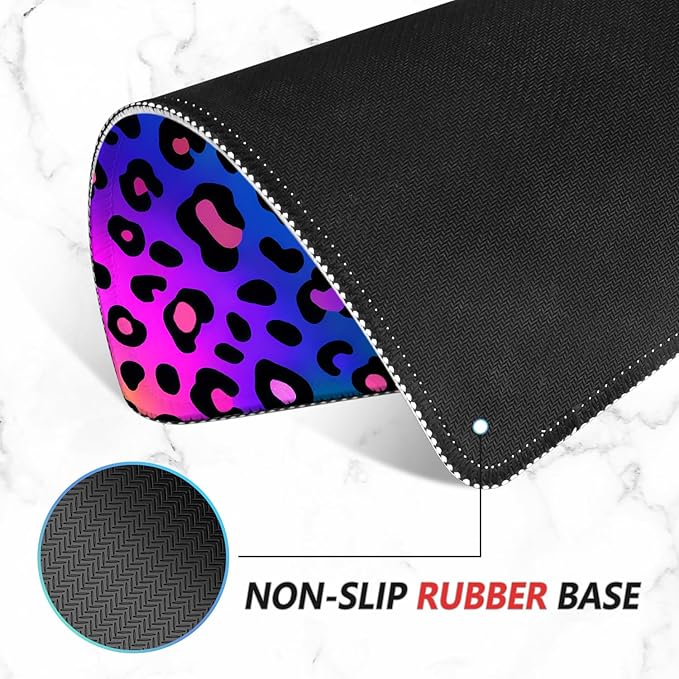 ITNRSIIET Mouse Pad Non-Slip Rubber Base Smooth Surface Stitched Edges - Image 4