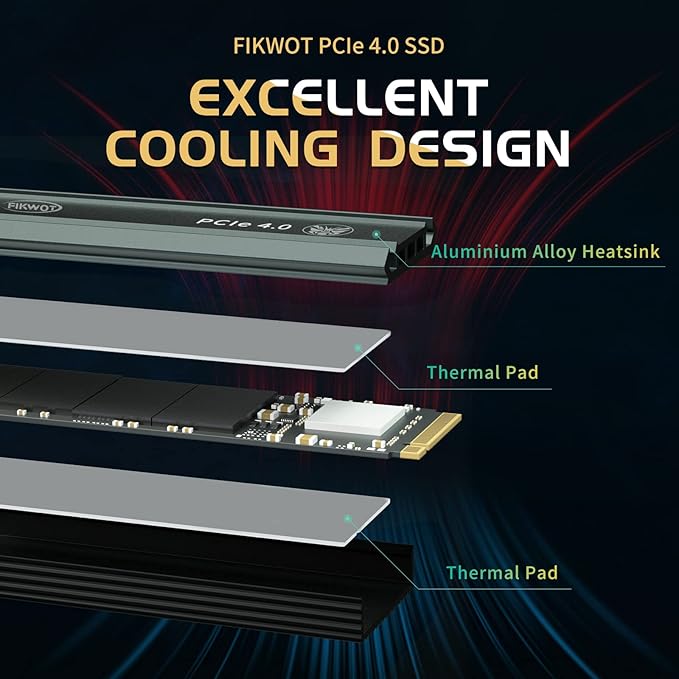 FN960 4TB M.2 2280 PCIe Gen4 x4 NVMe 1.4 Internal Solid State Drive - Image 4