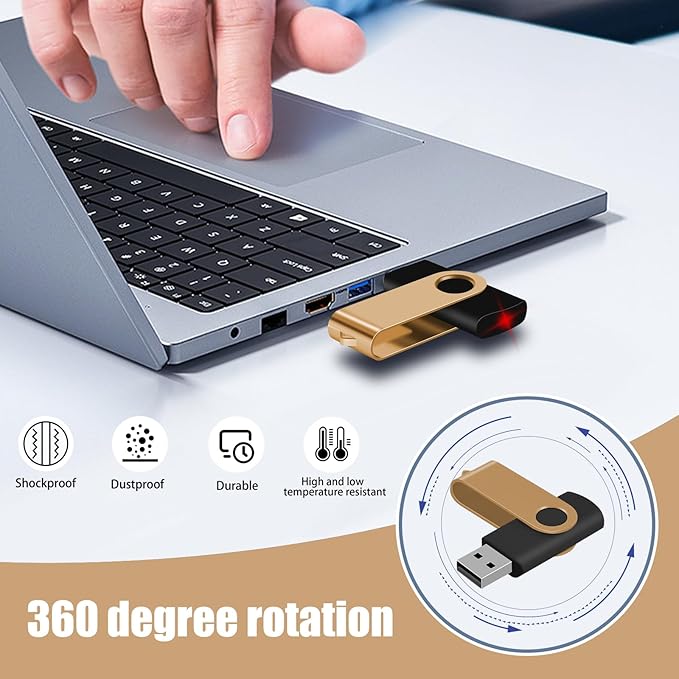 EASTBULL 4GB USB Flash Drive Bulk Thumb Drives 50 Pack - Image 7