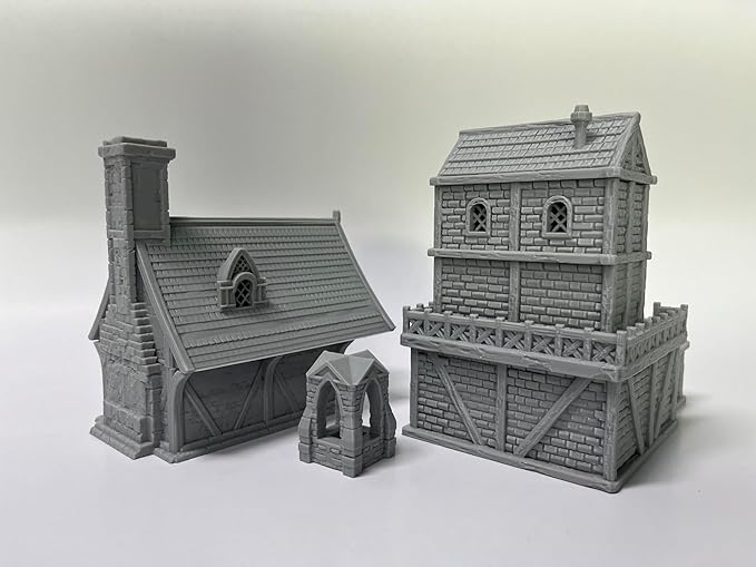 Medieval Miniature Building Terrain Set Compatible - Image 5