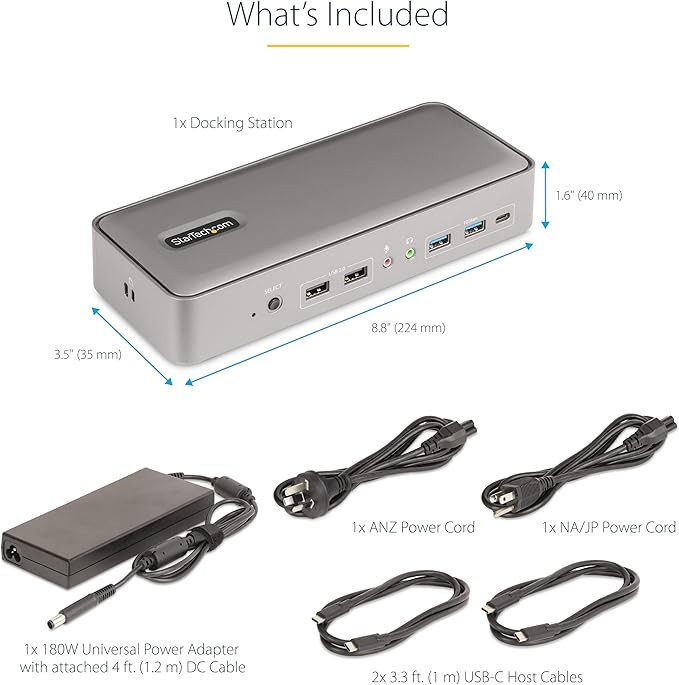 StarTech.com Dual-Laptop USB-C KVM Docking Station, Dual Monitor 4K 60Hz - Image 8