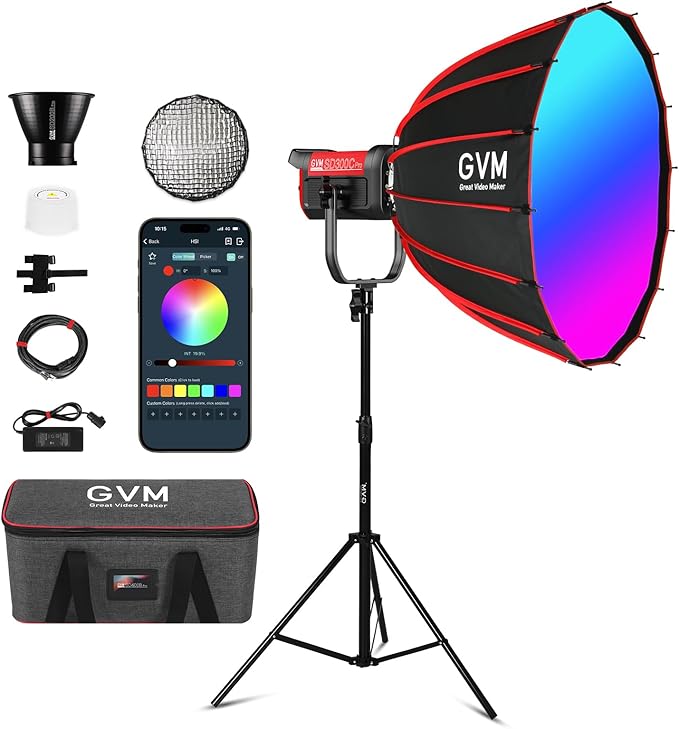 GVM RGB 300W Video Light Kit by GVMGreatVideoMaker