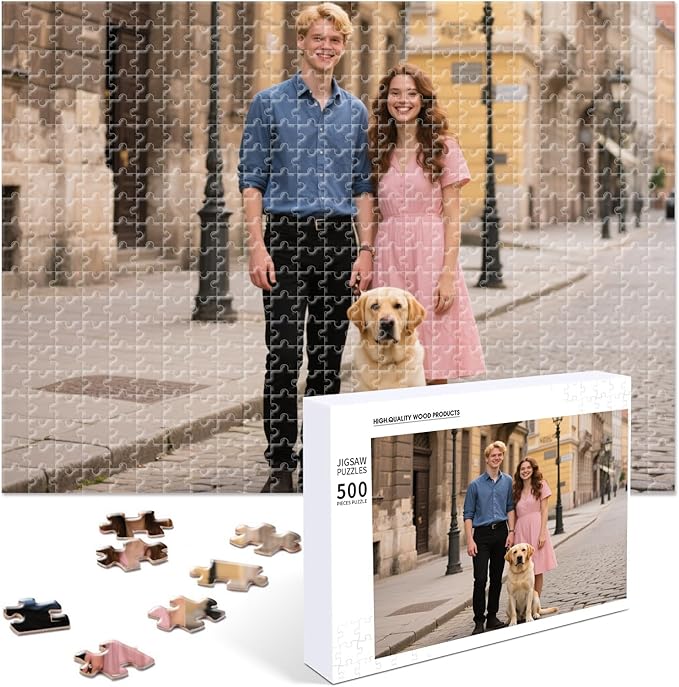 Custom Photo Puzzle – Personalized 500‑Piece Jigsaw Puzzle from Your Photos – by Unknown