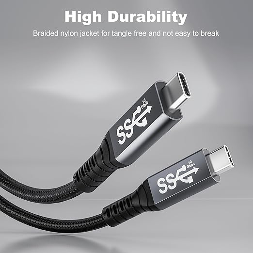 usbc to USB c 3.1, USB-c 10gbps Data Transfer Video 4K Monitor Cable 100W High - Image 7