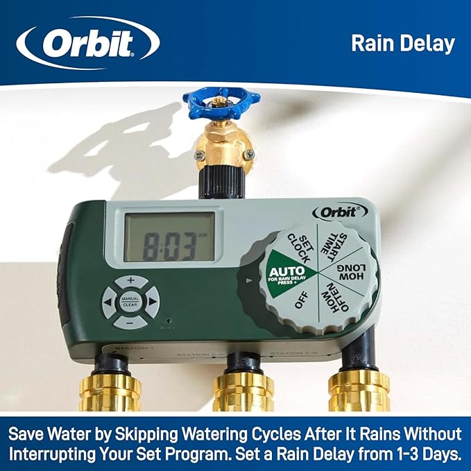 3-Pack Orbit 56082 3-Outlet Hose Watering Timer - Image 6