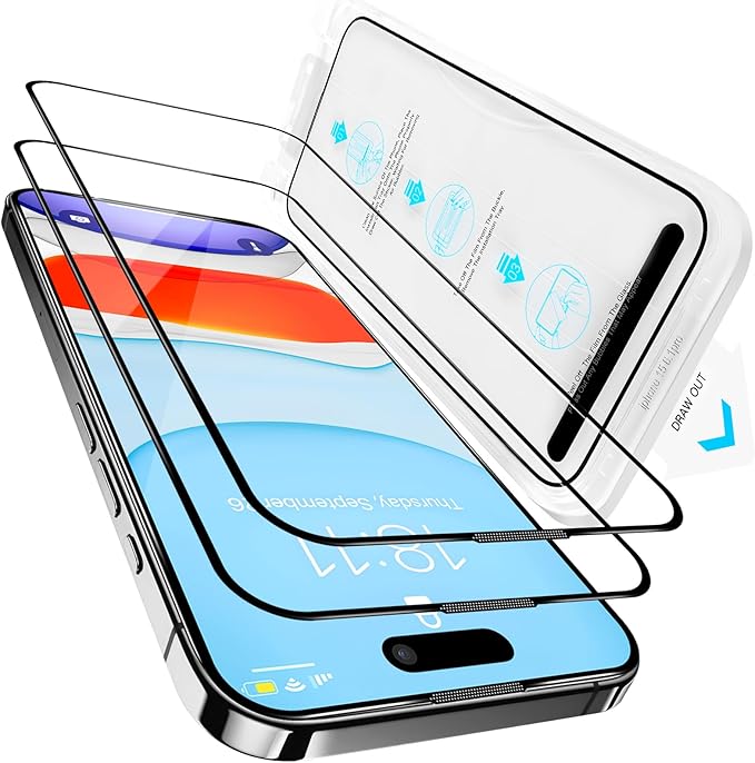 iPhone 15 Pro Screen Protector, Durable and Drop-Proof by Vongong