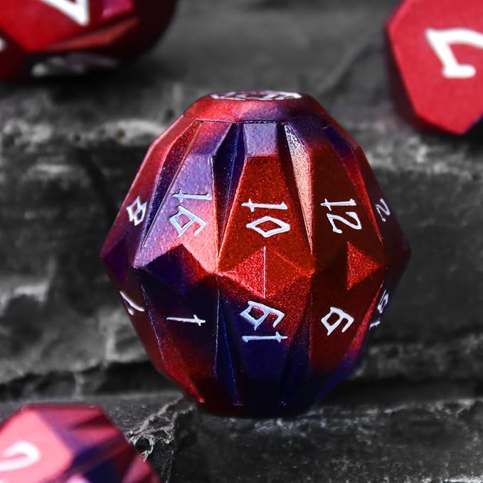 Metal Dice Set D and D for Dungeons and Dragon, Metal Polyhedral DND Dice - Image 6