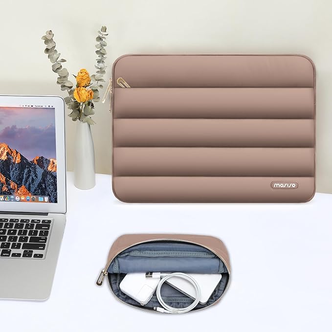 MOSISO 15-15.6 inch Laptop Case, 16 inch Puffy Laptop Sleeve Compatible - Image 4