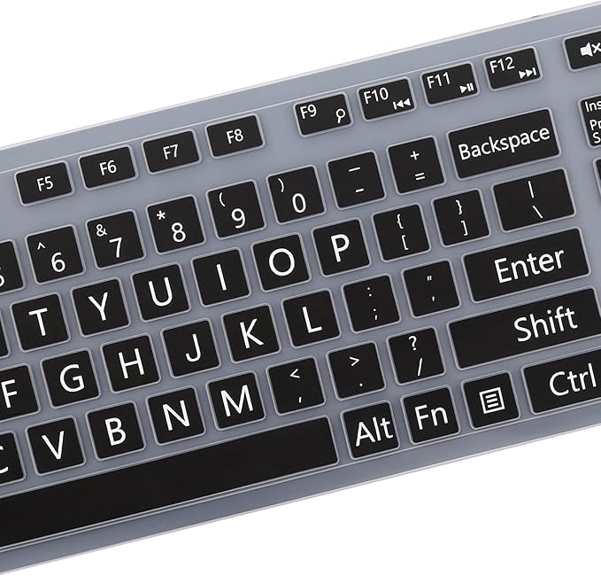 Large Print Keyboard Cover for Dell KM636 KB216 KB216t KB216d KB216p Wired & - Image 3