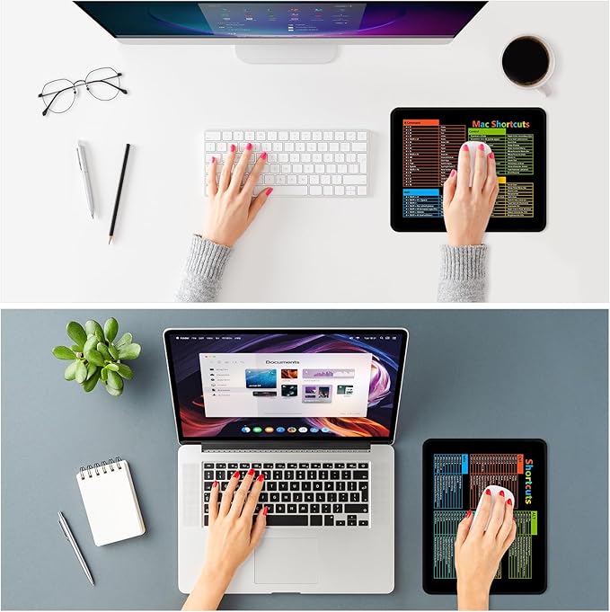 ITNRSIIET Mouse Pad Non-Slip Rubber Base Smooth Surface Stitched Edges - Image 2